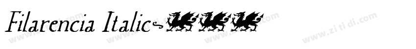 Filarencia Italic字体转换 Filarencia Italic字体转换
